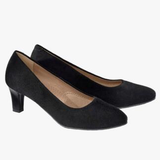 Zwarte OCONI Relax-pumps met hak op een neutrale achtergrond