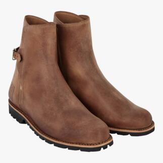 Twee bruine Labuta Workwear-boots naast elkaar.