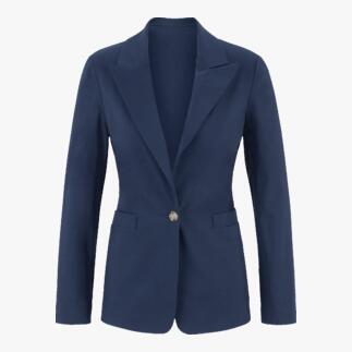 Blauwe blazer van Vicario Cinque, maat 34.
