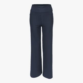 Ruime broek in Navy met hoge taille, maat 34.