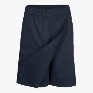 Gardeur cargo-bermudarok in donkerblauw met een asymmetrisch design.