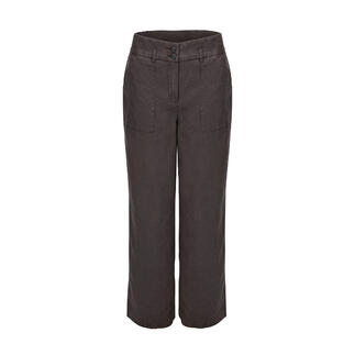 Vooraanzicht van de Kris Reutter Coldblack®-zomerbroek in donkerbruin.