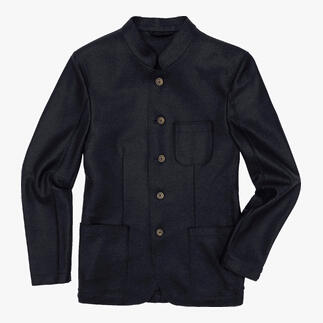 Lodenfrey Casual-Janker in zwart met knopen en zakken.