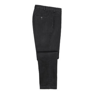 Zijaanzicht van de all-weather thermo-chino in antraciet, maat 25.