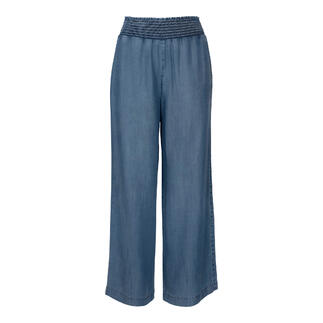 Vooraanzicht van de Bella Dahl wide-leg jeans met wijde pijpen