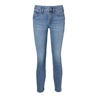 Vooraanzicht van de Silver Suki Straight-jeans in blauw.
