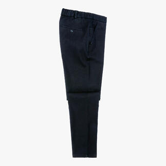 Hiltl Premium Chino in marineblauw, zijaanzicht