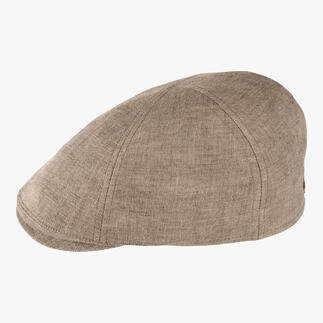 Linnen scheiberpet in een lichte kleur van de zijkant.