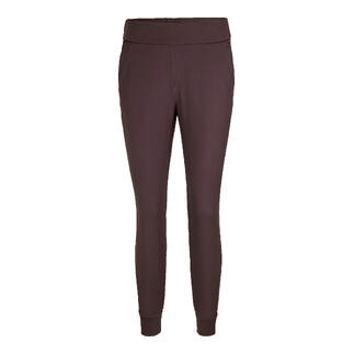 Bordeaux rode jogger-pants met elastische tailleband en slanke snit.