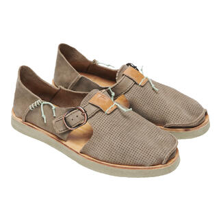 Satorisan sneaker-sandaal in bruin, vooraanzicht.