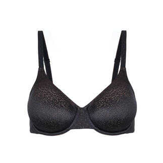 Zwart T-shirt BH met gevoerde cups.