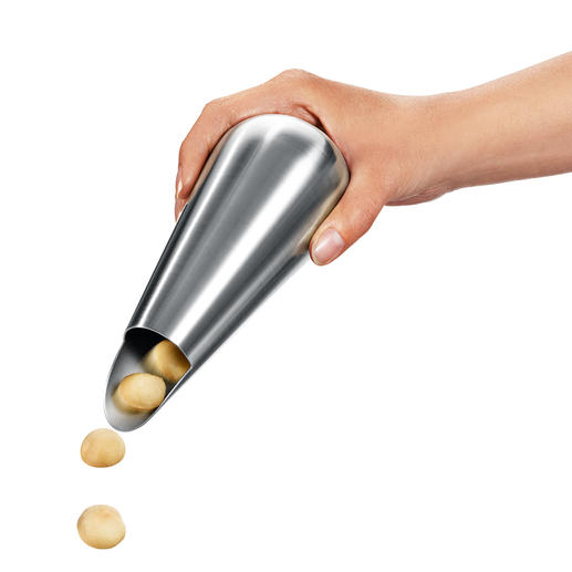 Gewoon de snackdispenser draaien en de juiste hoeveelheid nootjes komt in uw hand terecht. Gewoon de snackdispenser draaien en de juiste hoeveelheid nootjes komt in uw hand terecht.