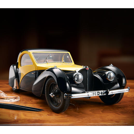 Bugatti Atalante Type 57SC schaal 1:12 Renaissance van een exclusieve auto. In gelimiteerde oplage van 500 stuks.
