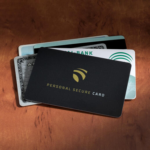 RFID Secure-Card Zelfs op een afstand van 3 cm kan niemand uw gevoelige gegevens meer herkennen.