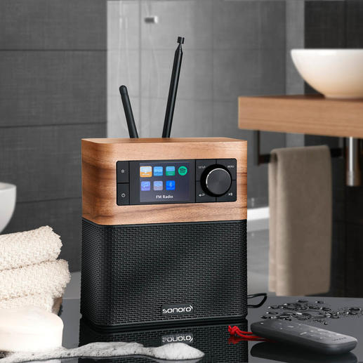 Muzieksysteem sonoroSTREAM Het compacte premium-audiosysteem, van sonoro, Duitsland.