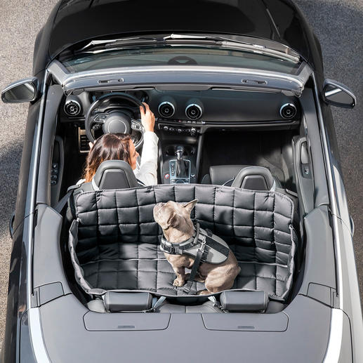 Op 95 °C wasbare hondendeken voor in de auto 100% te reinigen van bacteriën, parasieten en geuren. Met bescherming aan alle kanten voor achterbank en kofferruimte.