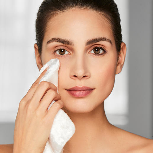 Make-updoekje van cellulosevezels Verwijdert uw make-up alleen met water, zonder chemische middelen.