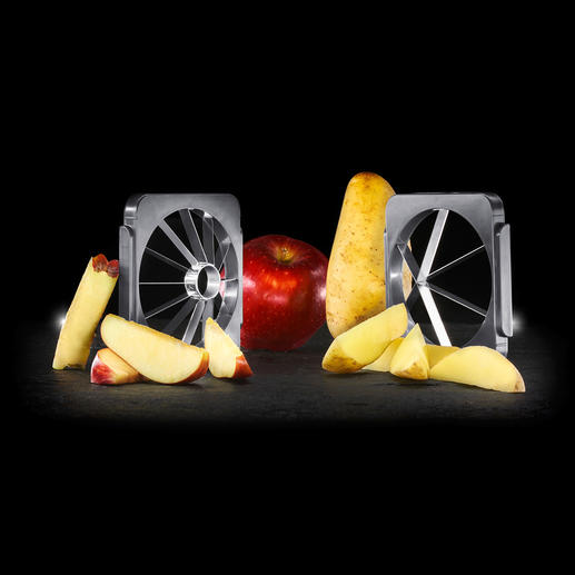 Apart te bestellen: messenset voor het maken van appel- en aardappelpartjes. Apart te bestellen: messenset voor het maken van appel- en aardappelpartjes.