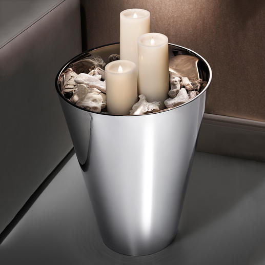 Veelzijdig te gebruiken: ook mooi als decoratieve highlight, bijvoorbeeld met ledkaarsen erin (apart te bestellen). Veelzijdig te gebruiken: ook mooi als decoratieve highlight, bijvoorbeeld met ledkaarsen erin (apart te bestellen).