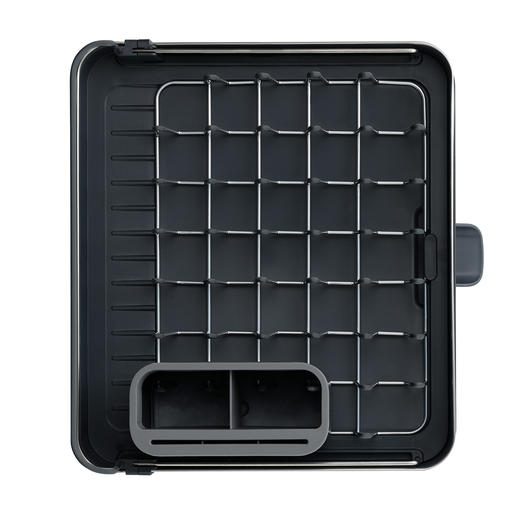 In elkaar geschoven ideaal voor een kleine afwas: met een compact basisoppervlak van 36,4 x 32 cm (b x d). In elkaar geschoven ideaal voor een kleine afwas: met een compact basisoppervlak van 36,4 x 32 cm (b x d).