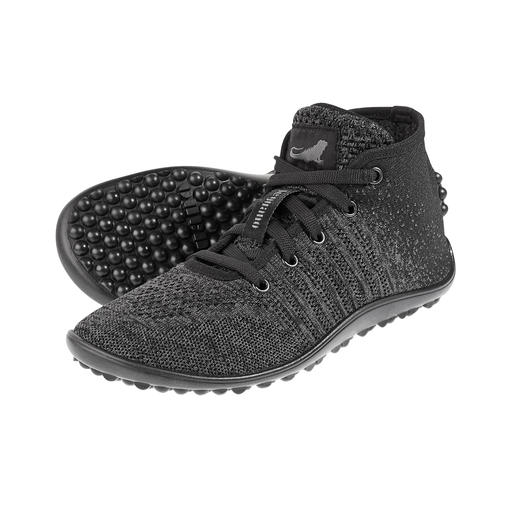 Barefoot leguano® gebreide sneakers De originele leguano® barefoot – nu als trendy hoge gebreide sneaker.