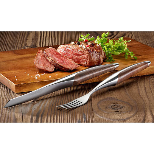 Sknife steakbestek of steakmes, 2-delige set Het steakbestek van beroemde 3-sterrenrestaurants – nu ook voor thuis.