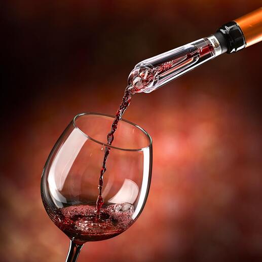 Wijndecanter AIROVIN ‘... laat de wijn merkbaar ademen, wat te zien is en te proeven’ – zo luidt het oordeel van Haus & Garten Test (editie 4-2020).