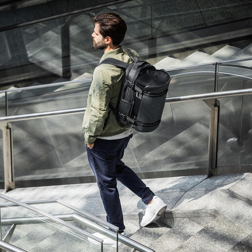 Backpack PRO De flexibele rugzak: past zich in een handomdraai aan uw behoeften aan.