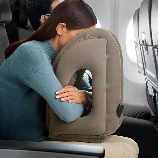 Opblaasbare Sleep buddy   Uniek ergonomisch ontwerp, zodat u beter slaapt tijdens bus-, trein- en vliegreizen.