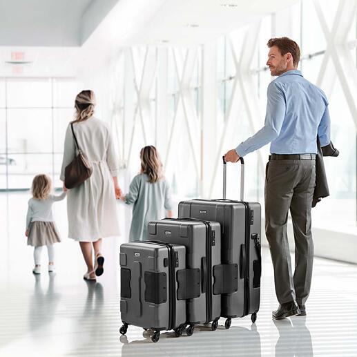 Koffer-Konnekt-trolleys, set van 3 Ontzettend praktisch en comfortabel: u sleept uw complete reisbagage gemakkelijk mee.