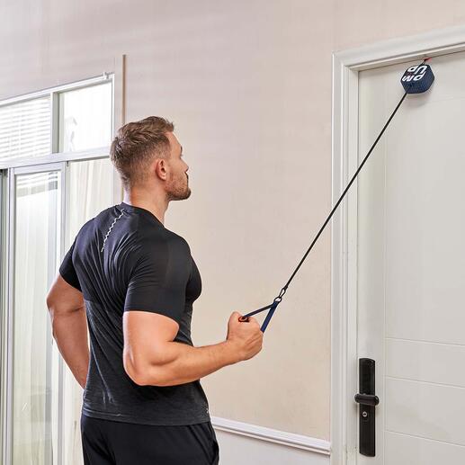 Uw pocket-gym kan aan elke willekeurige deur worden verankerd.