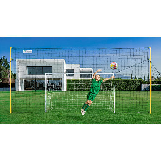 Doel met geïntegreerd vangnet en ­rebound-functie Het doel met vangnet en rebound-functie: voor veel voetbalplezier zonder ruzie met de buren.