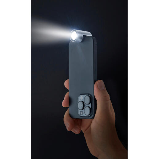 Smartphone-zaklamp De praktische opzetzaklamp voor smartphones & meer. Met een bereik tot 30 meter.