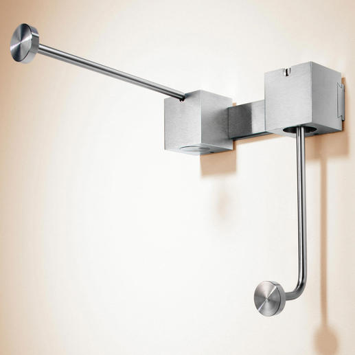 Mooi ook als compacte dubbele haak – slechts 14 cm breed. Mooi ook als compacte dubbele haak – slechts 14 cm breed.