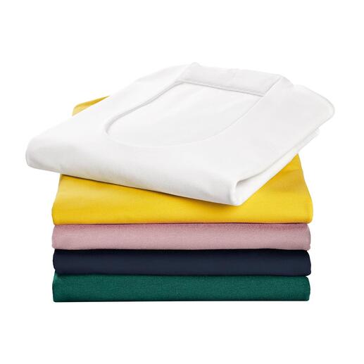 Blazer-shirt Dit gemakkelijk schoon te houden shirt vervangt menigmaal uw blouse.