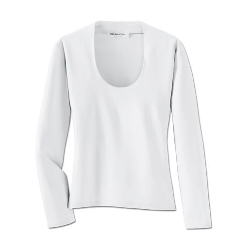 Blazer-shirt Dit gemakkelijk schoon te houden shirt vervangt menigmaal uw blouse.