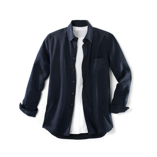 Overhemd van Tencel®-denim Dit ‘jeans’-overhemd zult u waarderen op warme en op koude dagen.
