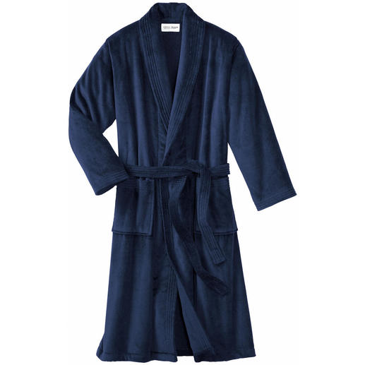 'Triton' badjas Welke badmantel draagt de man die als producent van de edelste morning gowns bekend staat?