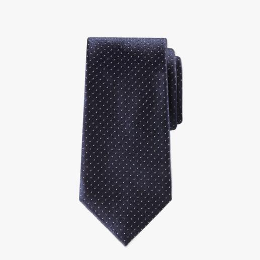 Zijden stropdas van Ascot ‘kaviaarstippen’ Kaviaarsttippen: waarschijnlijk het meest elegante en aanpasbare stropdasmotief.