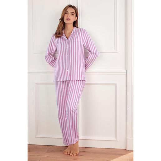 NOVILA flanel-pyjama met visgraatdessin De pyjama voor een eerste goede morgenindruk.