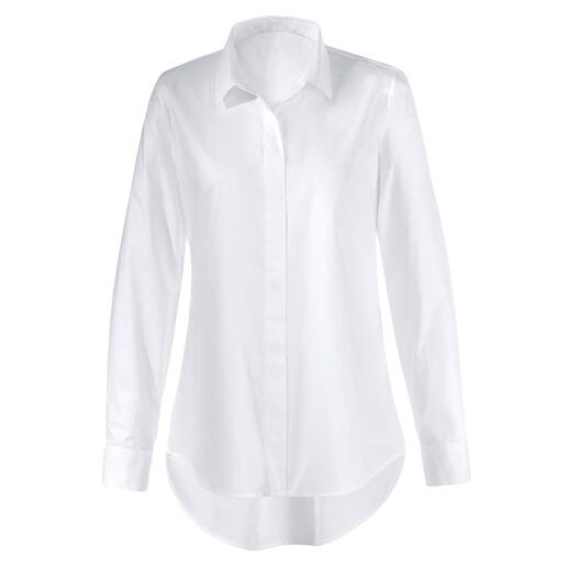 swiss+cotton lange blouse Unieke combinatie: modieuze uitvoering en een sublieme kwaliteit.