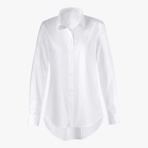 swiss+cotton lange blouse Unieke combinatie: modieuze uitvoering en een sublieme kwaliteit.