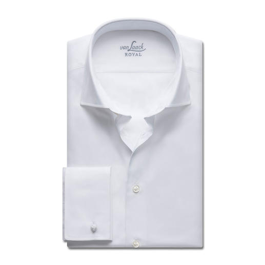 van Laack premium-overhemd Royal taylor fit of slim fit Het beste katoen, een eersteklas verwerking en een gemakkelijk te strijken kwaliteit.