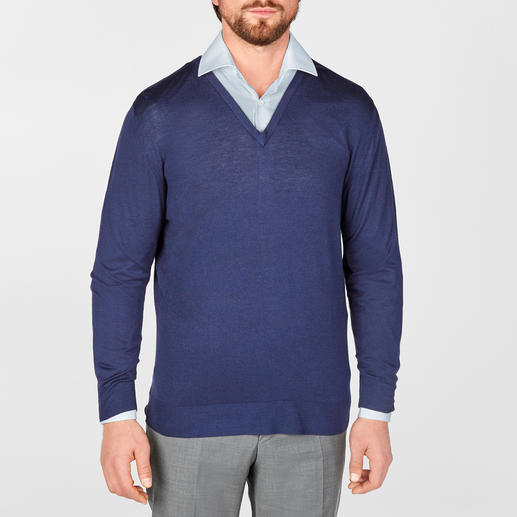 V-hals, navy V-hals, navy