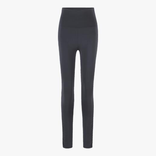 Leggings in antraciet, maat 36, met smalle snit.