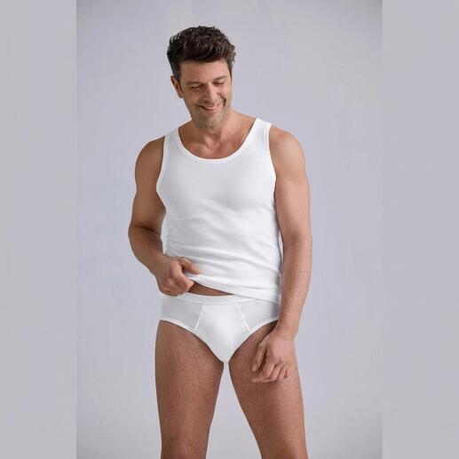 Herenondergoed van Hanro, wit tanktop en slips