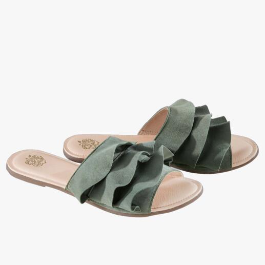 Apple of Eden flats met volant Trendy tot in detail. Comfortabeler dan de meeste. De flats met volant van Apple of Eden.