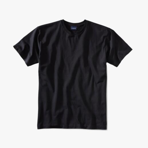 Zwart Ragman T-shirt in maat 44 ligt op een witte achtergrond.