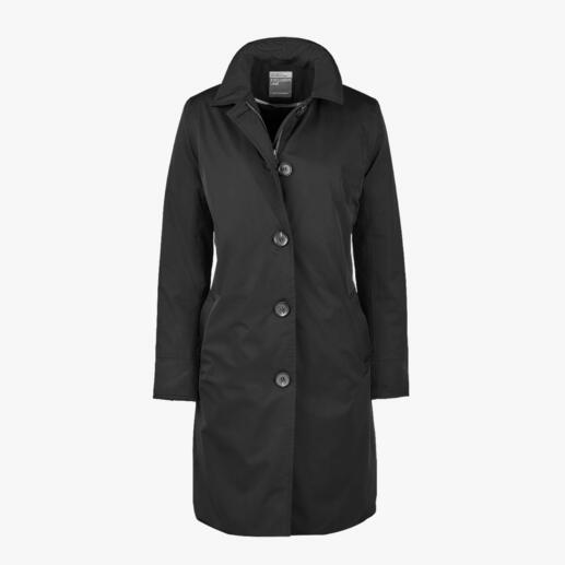 HappyRainyDays Travelcoat, zwart Zeldzame gelukstreffer: De stijlvolle travelcoat, die perfecte bescherming tegen de regen biedt.