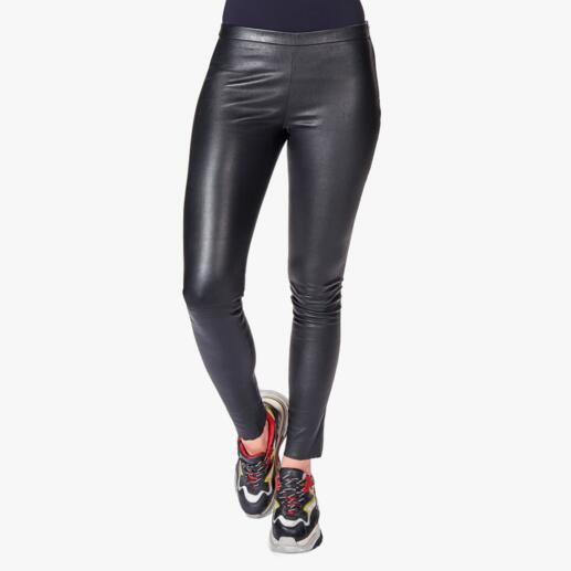 Depeche Stretchleren legging Skinny pasvorm en toch supercomfortabel: de elastische lederen legging van de Duitse leerspecialist Depeche.